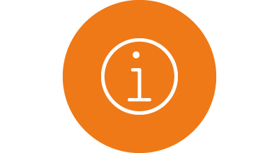 Info Circle Background Orange